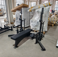 Rack de musculation multifonctionnel pour la compétition et la musculation à domicile, avec banc de squat et banc de musculation réglable pour l'haltérophilie