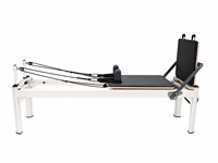 Reformer Pilates Professionnel Commercial à Piétement Fixe en Alliage d'Aluminium, Appareil d'Exercice Portable à Jambes Hautes, Garantie 3 Ans