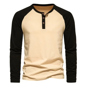 T-shirt Homme Slim Fit à Manches Longues Col Rond Anti-Plis & Respirant Séchage Rapide Manches Raglan Polyester/Coton Décontracté Personnalisable - Product Image 5