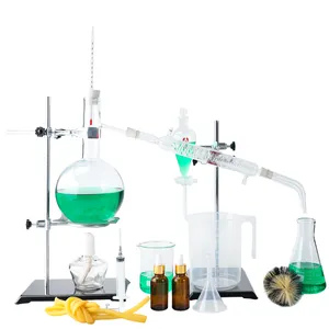 Offre Spéciale 1000ml valise paquet laboratoire verrerie ensemble appareil de distillation test de chimie ensemble utilisé pour l'enseignement scolaire