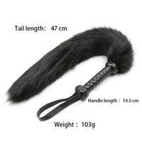 Grand fouet queue de renard pour couple, entraînement animalier, pagaie de fessée pour esclave, jouets sexuels BDSM pour jeux de rôle