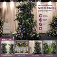 Rideaux en organza ondulé de haute qualité pour la décoration de scène de cérémonie de mariage – Vente en gros