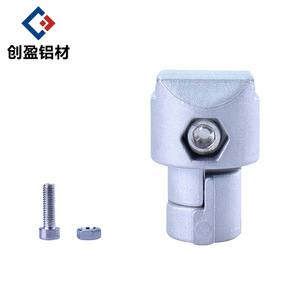 Lean Pipe Fittings Aluminum Alloy Built In Right Angle Fasteners For Aluminum Profiles 6000 Series Anodizing Surface Treatment - Product Image 4