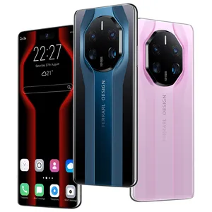 Yüz kimliği Smartphone Mate 50 Rs 7.2 inç 16 + 1tb Unlocked cep telefonu tam ekran 5g Android cep telefonları