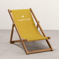 Usine de haute qualité voyage en plein air pique-nique Patio pliable en bois fronde chaise longue Mini pliant enfants inclinable plage chaise longue
