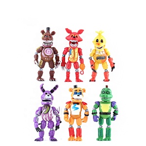 HY Juego de 6 Figuras de Acción de PVC de <span class=keywords><strong>Bonnie</strong></span>, Foxy, Chica y Freddy de FNAF, Luminosas, con Articulaciones Móviles - Product Image 6