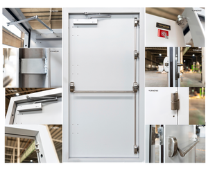 Portes de <span class=keywords><strong>bunker</strong></span> Yonking à ouverture latérale, insonorisées, anti-ouragan, résistantes au vent, en acier, résistantes au feu, pour tunnel de métro - Product Image 3