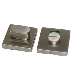 WC ตัวล็อกประตูกั้นห้องสุขาสี่เหลี่ยมสแตนเลส304ตัวล็อกแบบหมุนด้วยนิ้วโป้ง - Product Image 6