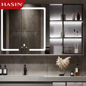 ตู้กระ<span class=keywords><strong>จ</strong></span>ก LED อั<span class=keywords><strong>จ</strong></span>ฉริยะกันน้ำสำหรับห้องน้ำอ่างล้างหน้าทำ<span class=keywords><strong>จ</strong></span>ากไม้ทึบสำหรับเก็บของอ่างล้างหน้าหิน - Product Image 3