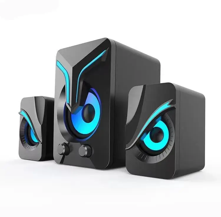 OEM Active Wireless Blue Tooth Computer Home Theater System Subwoofer 2.1 Speaker With USB AUX Music Audio Player Gaming Speaker