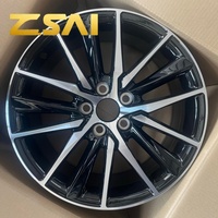 Rines de Aleación Forjados Personalizados de 17, 18 y 19 Pulgadas con Acabado Negro Pulido, 5x114.3 5x120 para Autos de Pasajeros Toyota, Honda, BMW