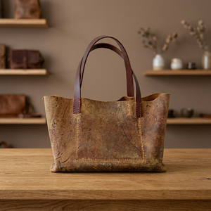 Sac à dos pour ordinateur portable en cuir véritable 100% imperméable, imprimés animaliers, souple, unisexe, durable, avec port USB, écologique, de luxe - Product Image 5