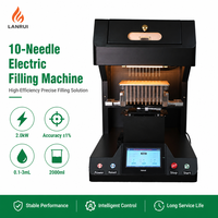 Machine de remplissage d'huile automatique multi-aiguilles avec conception compacte de 75 kg, stockage de formules et contrôle par écran tactile convivial pour l'opérateur