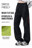 Pantalons Softshell pour femmes, personnalisés OEM, sportifs, en polyester, écologiques, durables, hydrofuges, respirants, pour la randonnée en plein air