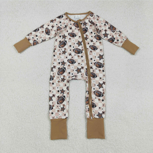 Conjuntos de Ropa para Bebés Hermanos, Niños y Niñas, Estampado Caqui, Algodón Orgánico, Pantalones con Bolsillos, Conjuntos Deportivos, Mamelucos con Cremallera - Product Image 2