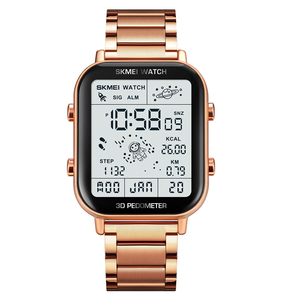 Montres numériques de sport Skmei 1888 de qualité supérieure, nouvelle mise à niveau, montres pour hommes, bracelet, podomètre 3D, montre en acier inoxydable, Reloj Para Hombre - Product Image 2