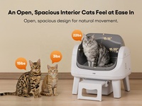 PetPivot AutoScooper 12 Lite Intelligente Katzentoilette Offene Geräumige Automatische Katzenklo-Box Großhandel, Herstellerlieferung