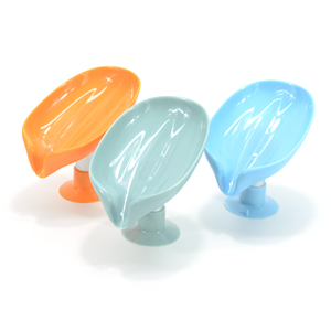 Amazon hot washboard soap drain box shower kitchen sponge tray leaf shape product soap box