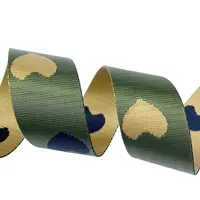 الزيتون الأخضر حزام نمط الحب الجاكار حزام نايلون 2 بوصة 50 مللي متر على ظهره حزام