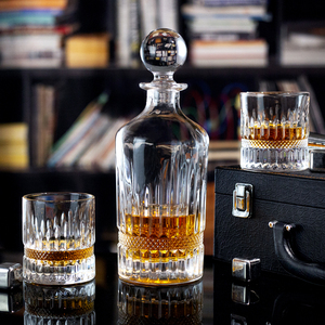 NUEVO ESTILO Único Grabado Heave Base Vasos de whisky Antiguo para beber Bourbon Vodka Ron Licor Rocas - Product Image 6