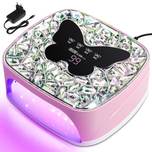 Lámpara de <span class=keywords><strong>Uñas</strong></span> Eléctrica SUN C20 Plus Butterfly de 308W con 67 LED, Secador de Esmalte de Gel con Luz Roja Diamante, Sin Daño <span class=keywords><strong>para</strong></span> las Manos, Sensor Inteligente <span class=keywords><strong>UV</strong></span> LED - Product Image 5