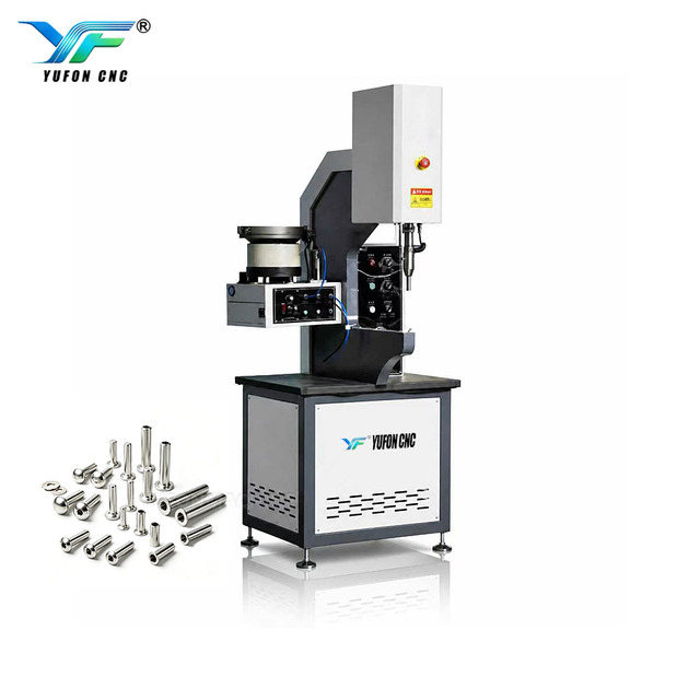 Precision Hydraulic Riveting Machine With Bowl Feeder Automatic Fastener Insert Machine for Cabinet Chassis Sheet Metal Working