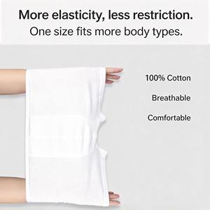 Caleçons jetables pour hommes en pur coton blanc, taille mi-haute, légers, tendance, pour salon et hôtel - Product Image 5