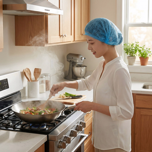 Gorros Desechables Antipolvo de Tela No Tejida, Redes <span class=keywords><strong>para</strong></span> el <span class=keywords><strong>Cabello</strong></span> Antiaceite <span class=keywords><strong>para</strong></span> Chefs, Cocina, Catering, Taller, Tamaños 17"-22", Multicolor - Product Image 1