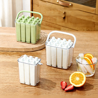 Moule à glaçons portable en silicone de qualité alimentaire avec poignée, pour bâtonnets de glace longs, facile à démouler, réutilisable, pour boissons à la maison et les fêtes