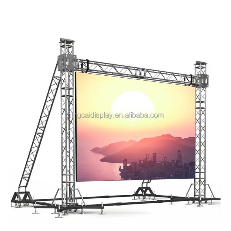 P4.81 pannello di visualizzazione a LED per noleggio HD 500x500 Stage per esterni impermeabile con sfondo a LED