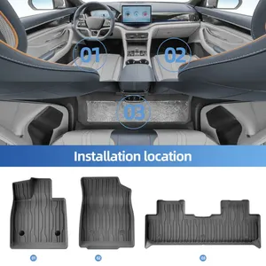 Tapis de sol 3D en TPE pour BYD Song Plus EV 2021-2024, tapis de coffre, tapis de sol écologiques spécifiques à la voiture - Product Image 3