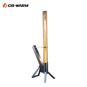 Stainless Steel Attractive Light Pellet Torches Outdoor Patio Heater Biomass Wood Pellet Stove Heater