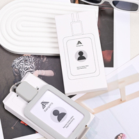 Nouveau porte-badge d'employé rétractable en silicone intégré avec cordon pour carte d'identité et badge de travail, idéal pour un usage quotidien au bureau