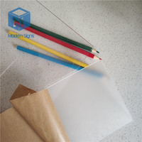 Plaque acrylique transparente dépolie mate de 1,8 mm à 30 mm, 1220x2440 mm, qualité A, service de découpe et de moulage pour enseignes publicitaires MSP-000