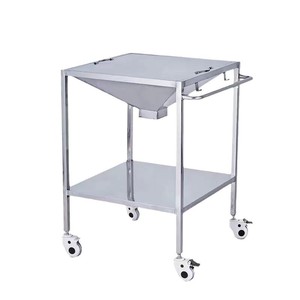 Chariot d'infirmière en acier inoxydable épaissi, chariot de salle d'opération, chariot de nettoyage des plaies en acier inoxydable pour hôpitaux et cliniques - Product Image 5