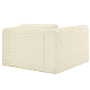 Sillón Moderno para Sala de Estar, Sillón de <span class=keywords><strong>Pana</strong></span> Crema, Sillón de Descanso. - Product Image 5