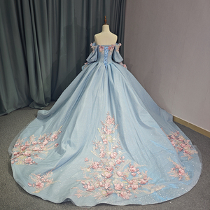 Jancember 6751 Fée Fleur Florale Empire Occasion Bat Mitzvah Princesse Robes De Soirée - Product Image 1