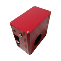 Boîtier en aluminium usiné CNC sur mesure / Boîtier électronique d'alimentation et d'amplification avec trous perforés OEM ODM