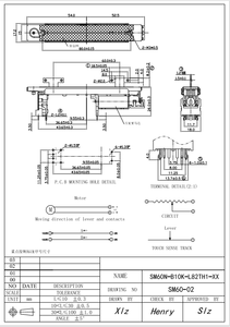 Potenciómetro Deslizante Eléctrico de 60 mm para Mezclador Yamaha, 10KΩ Lineal con Terminales de Montaje para Soldadura/PCB, Motor de 10V CC - Product Image 6