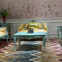 Table d'appoint d'angle ronde à 2 niveaux en bambou, style Chinoiserie Holly Wood Regency, avec couronne florale botanique peinte à la main