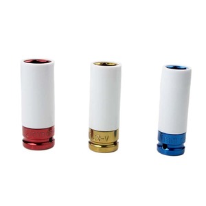 Car Tire Protector Socket <b>Set</b> 3 Piece Carbon Steel Auto Repair <b>Tool</b> Kit Colored Sockets For <b>Mechanical</b> And Automotive Repair - Product Image 4