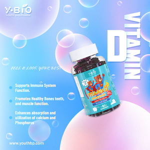 Gomme di vitamina D3 per famiglie, integratore masticabile al gusto fragola, supporto quotidiano per le ossa, assorbimento del calcio, mantenimento del sistema immunitario - Product Image 2