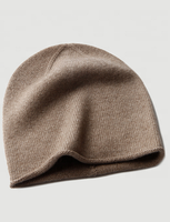 Bonnet unisexe en cachemire 100% tricoté uni, respirant et imperméable, 6 couleurs