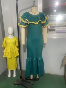 Venta Directa de Fábrica, Vestido Midi Moderno con Volantes en Capas, Talla Grande 6XL, Estampado Polinesio Samoa, Vestido de Fiesta para Mujer, Envío Directo - Product Image 6