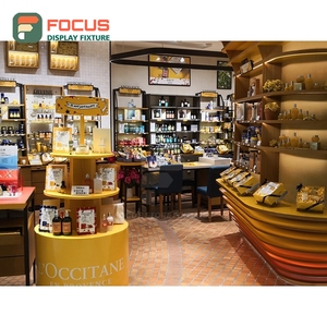 Commercial Shop Interior Solid Wood Shop Furniture Layout Design Cosmetic Display Cabinet - Product Image 4