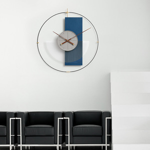 Nordic <b>Wall</b> <b>Clock</b> Round <b>Silent</b> Battery Powered Modern Living Room Decor Art - Product Image 3