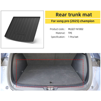 Kits d'accessoires intérieurs et extérieurs pour BYD Song Pro 2025 : Tapis de sol, garde-boue, pare-soleil, couvre-coffre, rideau, boîte de rangement, accessoires pour véhicules électriques