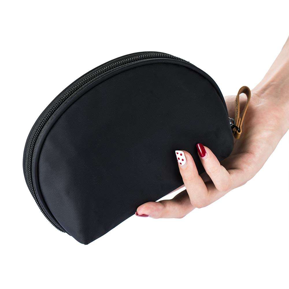 Half Moon Cosmetic Bag Portable Waterproof Makeup Pouch