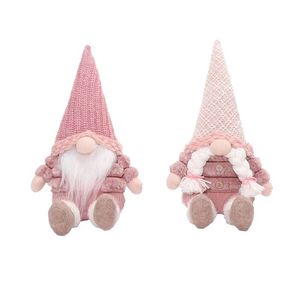 Adorable Juego de 2 Gnomos de Peluche Sentados, Muñeco de Peluche Suave de Navidad, Regalo Perfecto para las Fiestas y Decoración del Hogar - Product Image 2