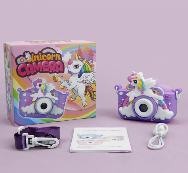 1080P HD Camcorder Digital Camera Cute Toy Cat Dog Unicorn Children's Toys Kids Selfie Toddler Child Camera